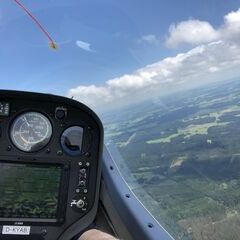 Flugwegposition um 11:20:00: Aufgenommen in der Nähe von Oberallgäu, Deutschland in 1538 Meter